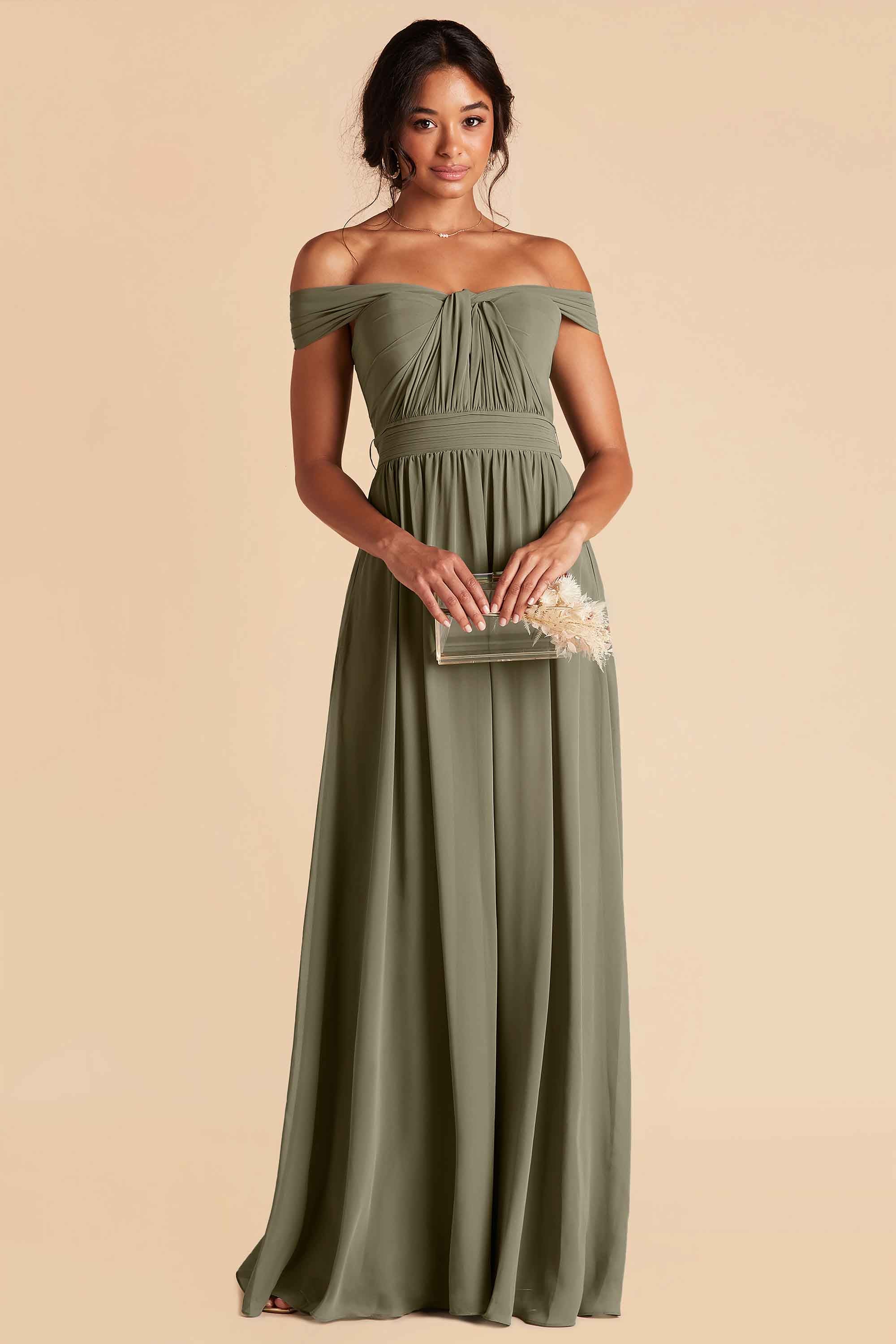 moss green bridesmaid dresses